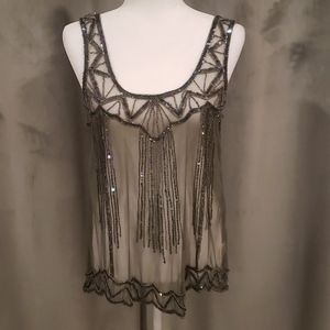Sheer sequin top